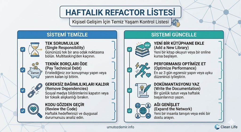 Yaşam İçin Clean Code: Zihnini ve Alışkanlıklarını Refactor Et